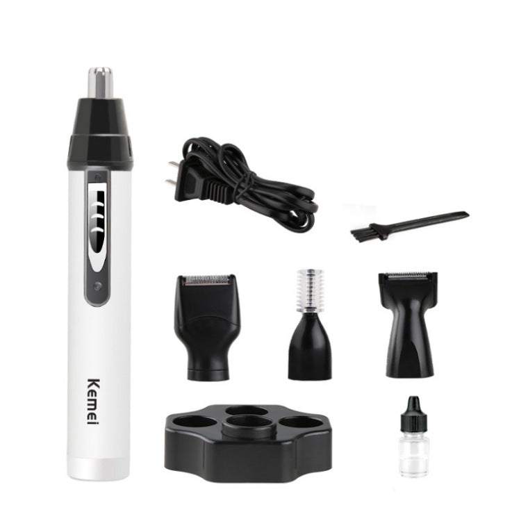 4 in1 Electric Nose Ear Trimmer Nasal Hair Cut Clipper Mens Hair Removal Eyebrow Trimmer Beard Shaving Machine Scissors Razor