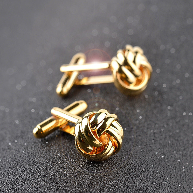Elegant Flower Cufflinks - Hollow Design Men's Formal Accessories
