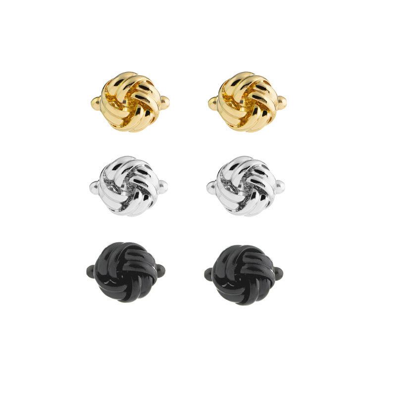 Elegant Flower Cufflinks - Hollow Design Men's Formal Accessories