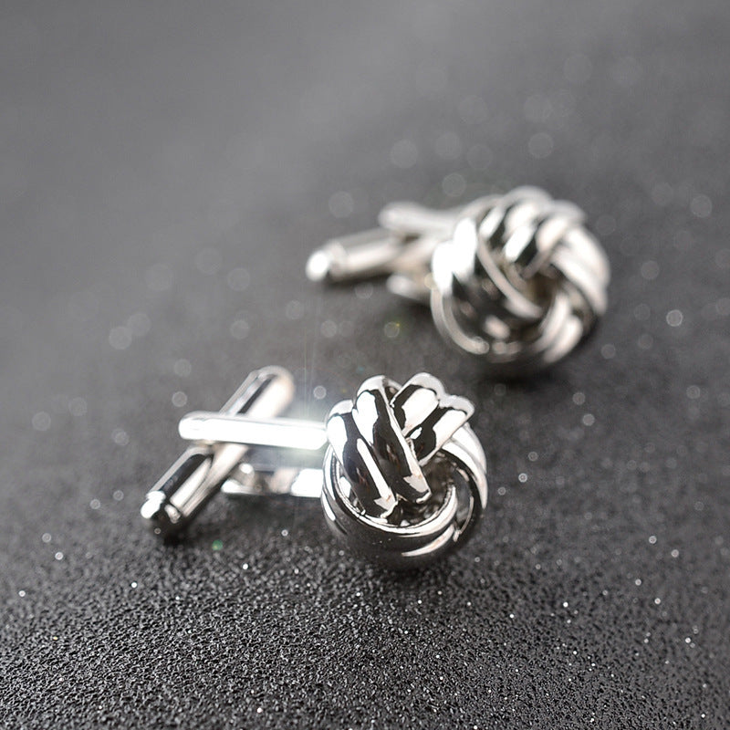 Elegant Flower Cufflinks - Hollow Design Men's Formal Accessories