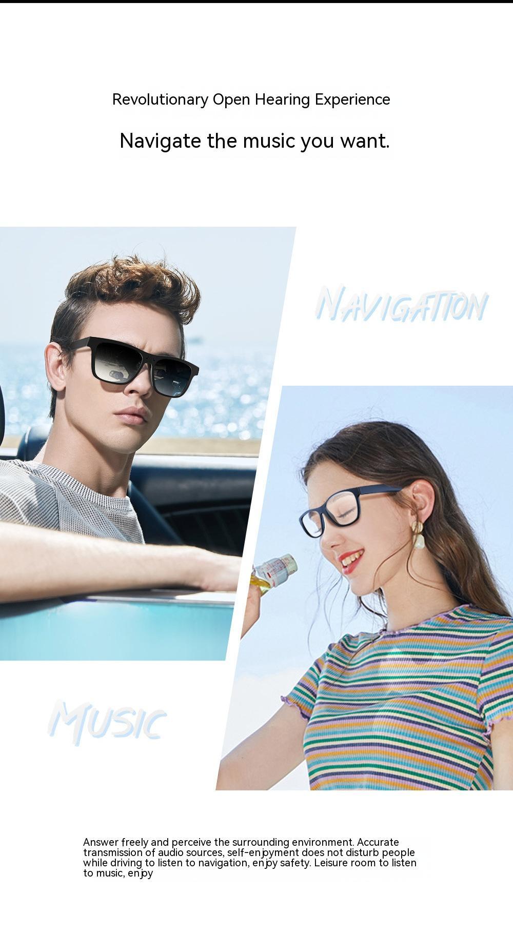 Smart Bluetooth Sunglasses - Wireless Audio Technology Eyewear