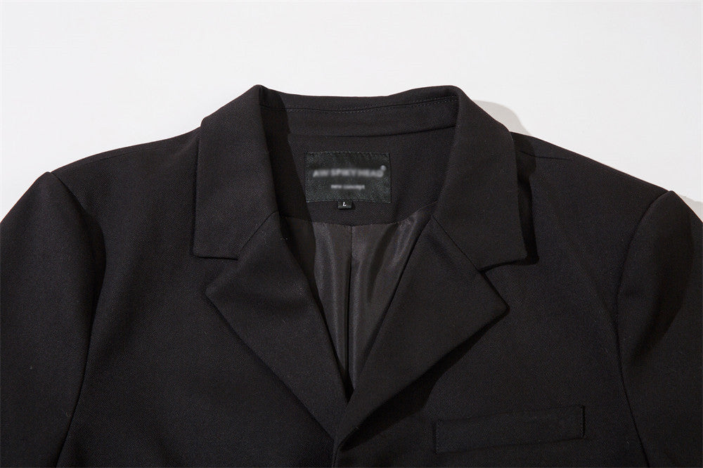 Fashion Pocket Decorative Blazer Men