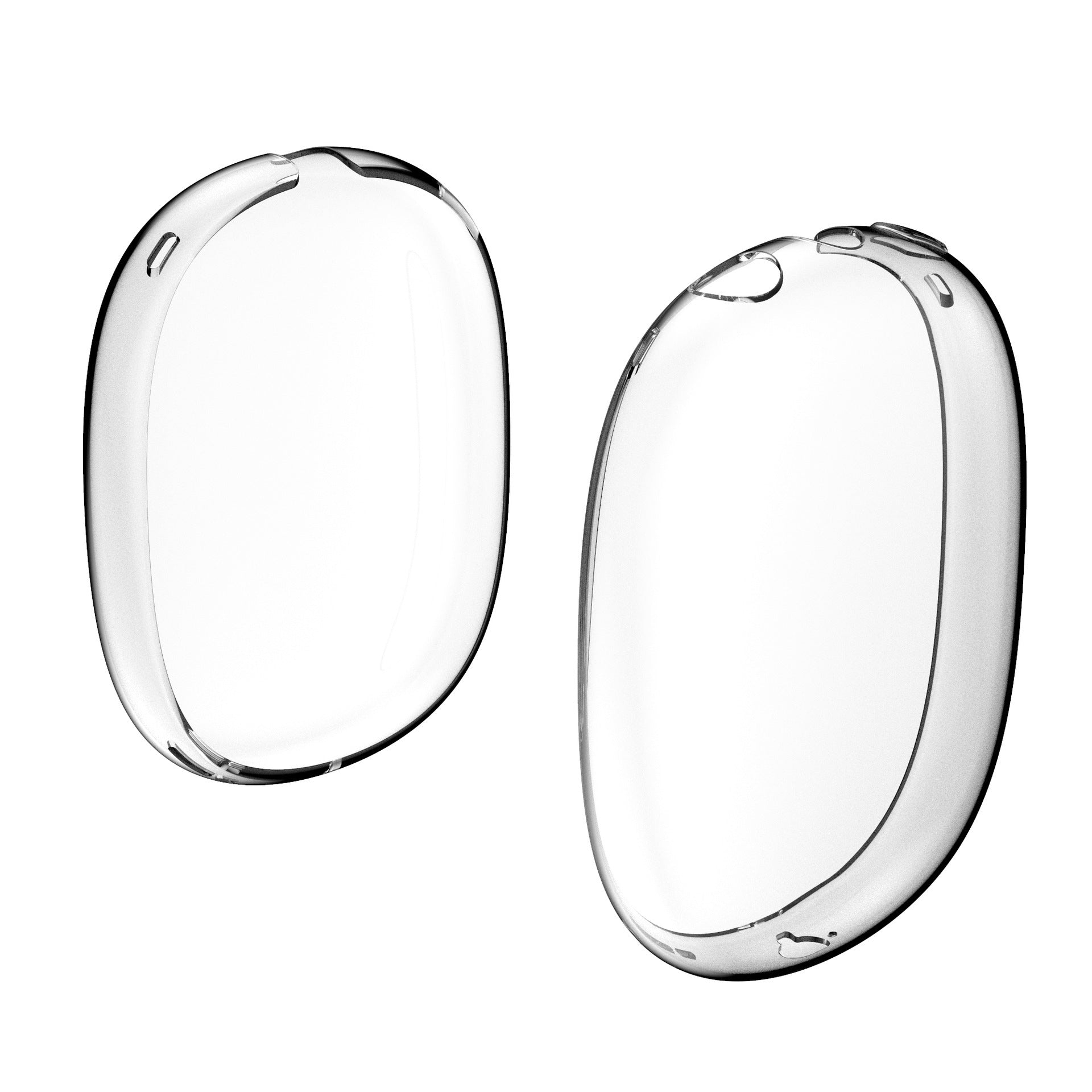 Electroplated Frosted Transparent Earphone Covers For Glowpods  Max